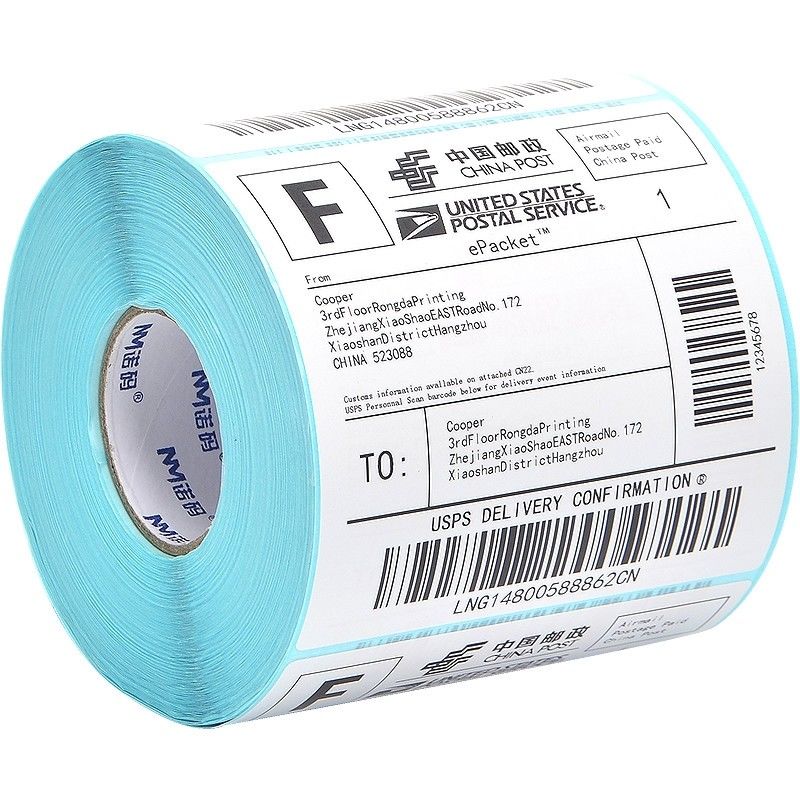 65GSM 70GSM Waterproof Thermal Label Paper Roll 50mm×25mm