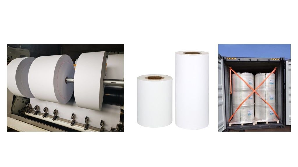 High Smoothness Top Coated Thermal Paper Jumbo Rolls For ATM/POS ROLL