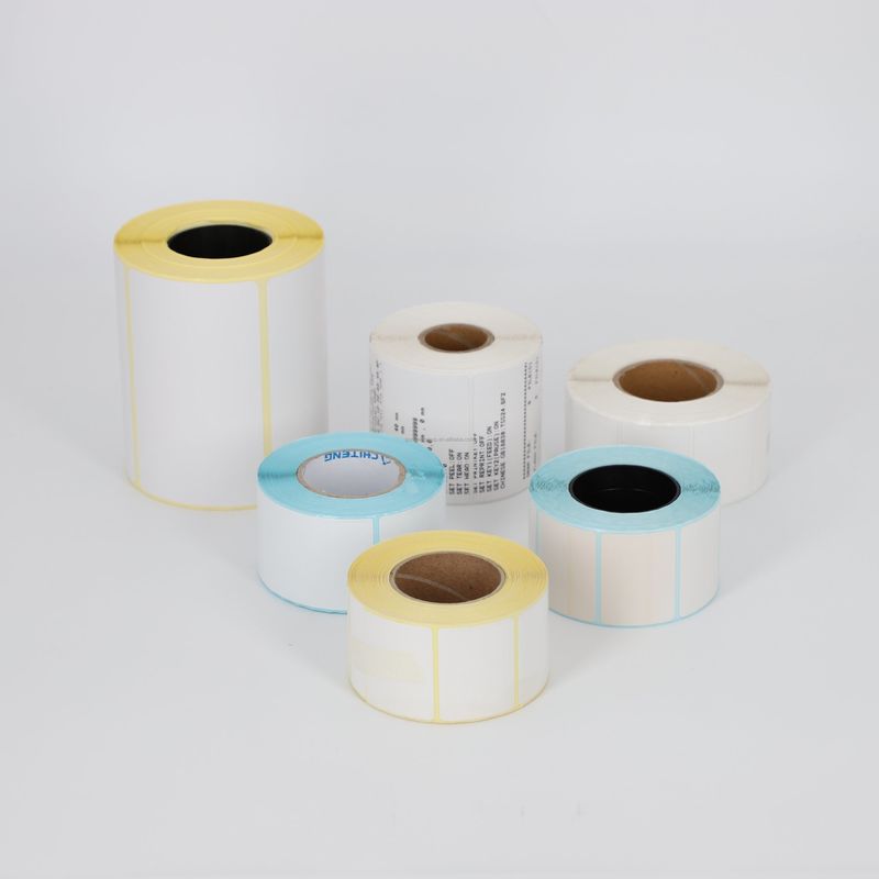 Single Layer Grade A Jumbo Thermal Paper Roll For Barcode Label