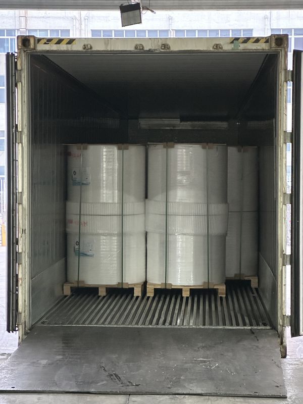 Barcode Label Double Layer Roll Forming Machine With 100% Imported Virgin Wood Pulp