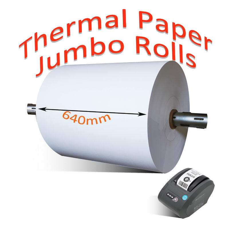 Plastic Or Paper Core Jumbo Thermal Paper Roll 810mm Width