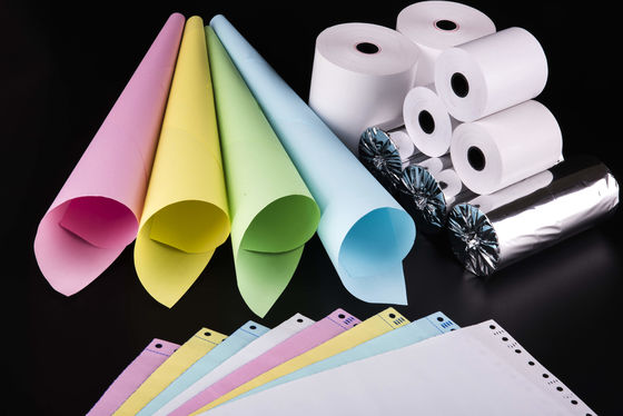 ورق إيصالات حراري خالٍ من BPA مع عمر صور يزيد عن 5 سنوات وخصائص مقاومة للزيوت